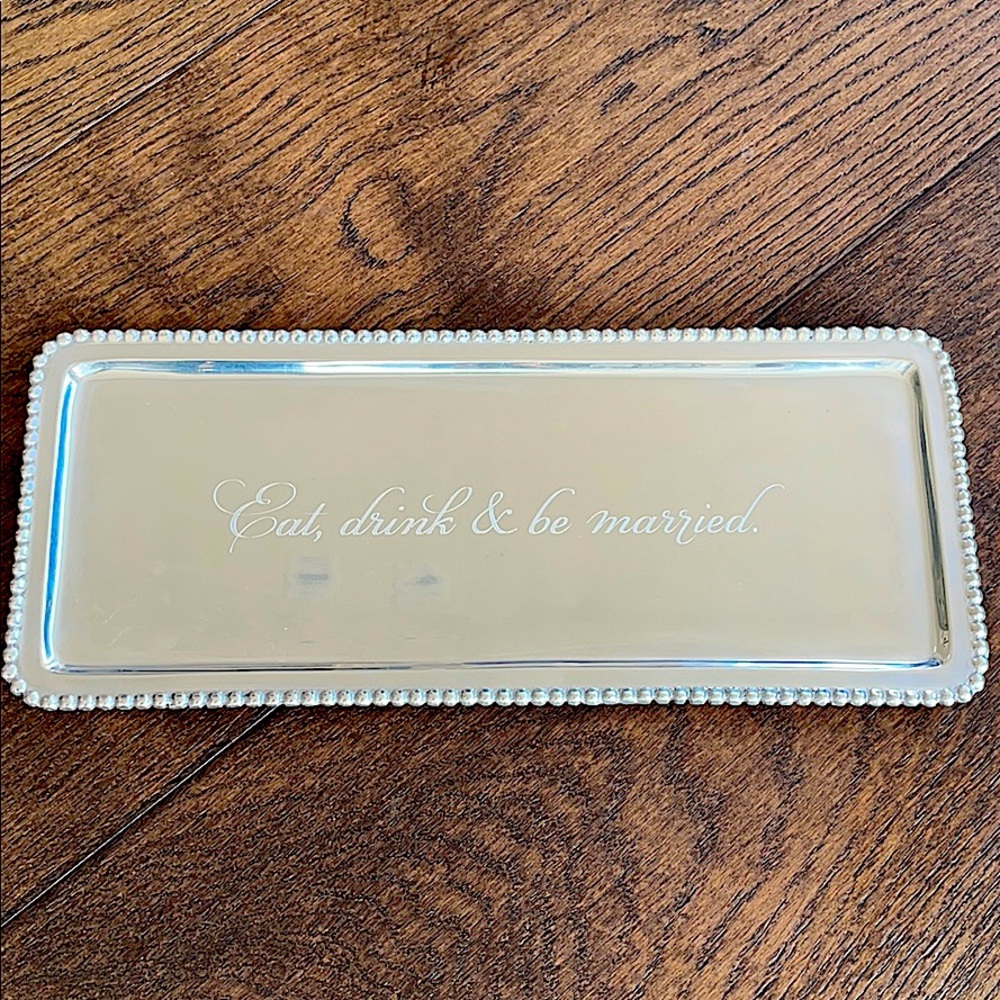 Mariposa Eat Drink & Be Married Tray